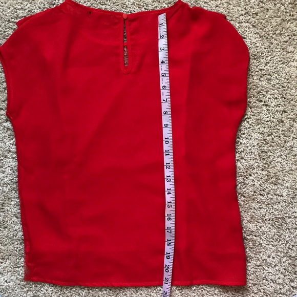 SEXY Red Blouse S ruffles - Picture 7 of 7